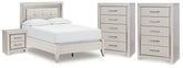 Best Deals Furniture - Ashley Furniture - Zyniden Full Panel Bed, 2 Chests and Nightstand - Full Panel Bed, 2 Chests and Nightstand - B2114B26